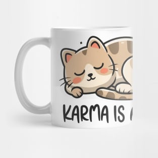 Karma Is A Cat Mug